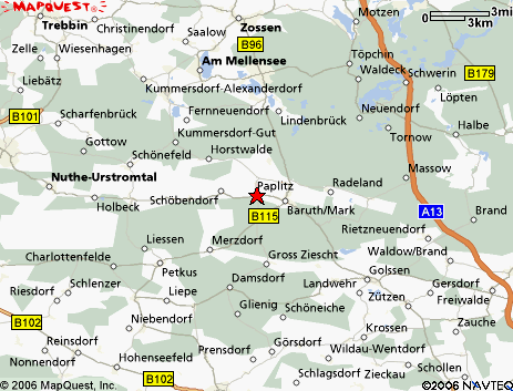 Karte: Umgebung von Baruth