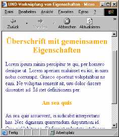 Screenshot der Beispiel-Site: gemeinsame Tag-Attribute